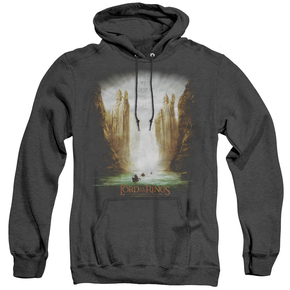 Lor Kings Of Old Heather Mens Hoodie Black