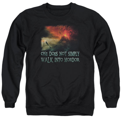 Lord Of The Rings Walk In Mordor Mens Crewneck Sweatshirt Black