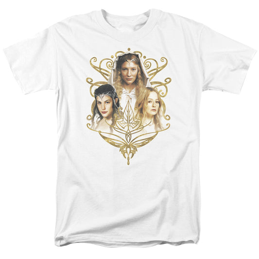 Lord Of The Rings Women Of Middle Earth Mens T Shirt White Officially Licensed