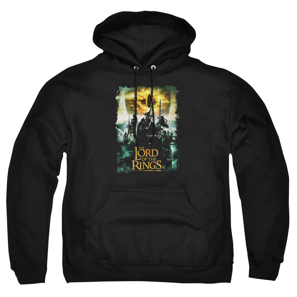 Lord Of The Ringsd Of The Rings Villain Group Mens Hoodie Black Officially Licensed