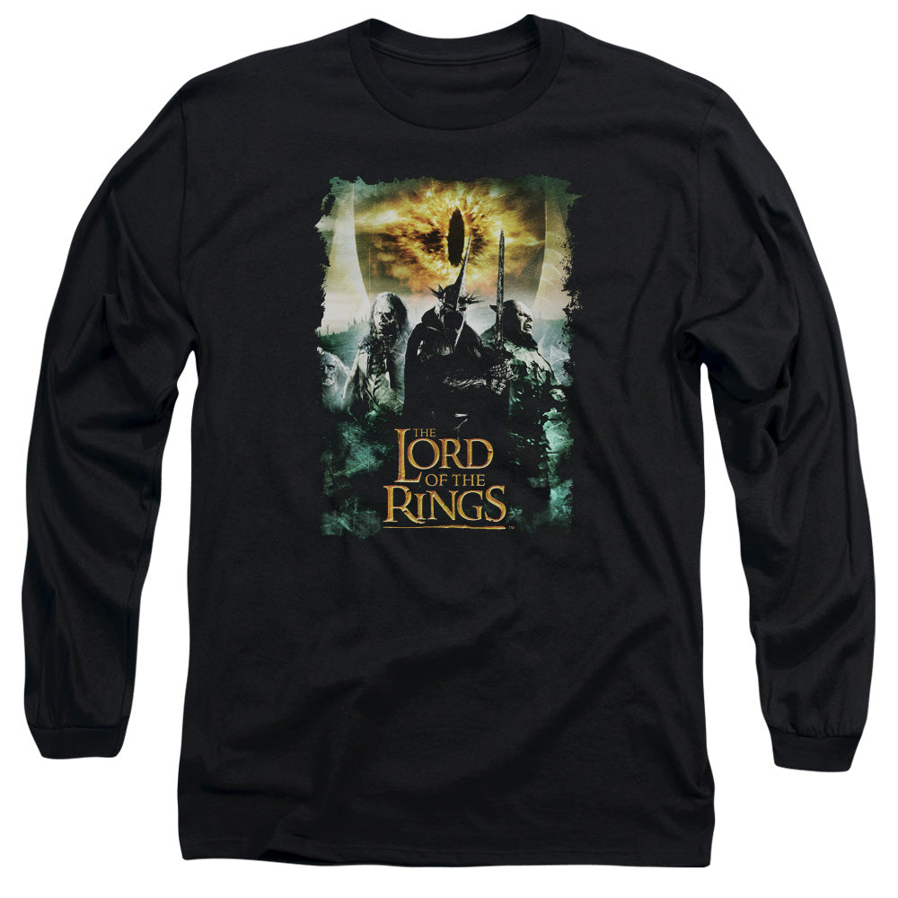 Lord Of The Rings Villain Group Mens Long Sleeve Shirt Black Officially Licensed Officially Licensed