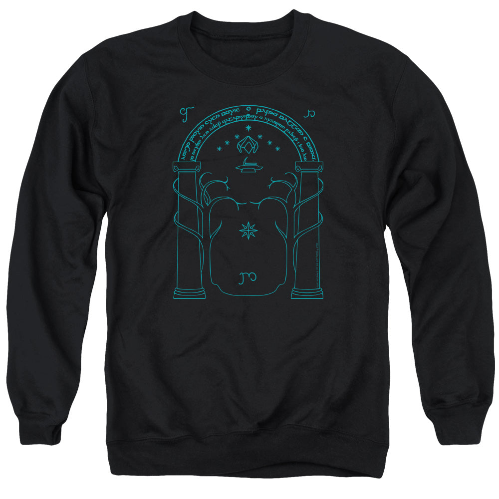 Lord Of The Rings Doors Of Durin Mens Crewneck Sweatshirt Black