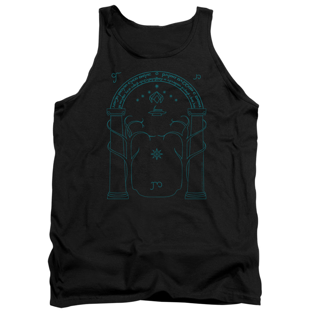 Lord Of The Rings Doors Of Durin Mens Tank Top Shirt Black