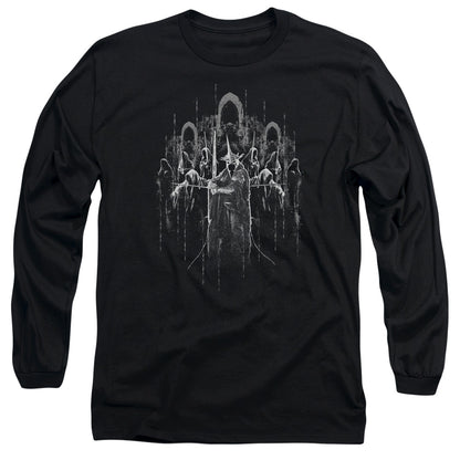 Lord Of The Rings The Nine Mens Long Sleeve Shirt Black Officially Licensed Officially Licensed