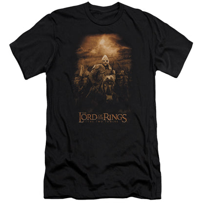 Lord of the Rings Riders Of Rohan Premium Bella Canvas Slim Fit Mens T Shirt Black