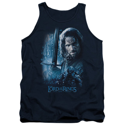 Lord of the Rings King In The Making Mens Tank Top Shirt Navy