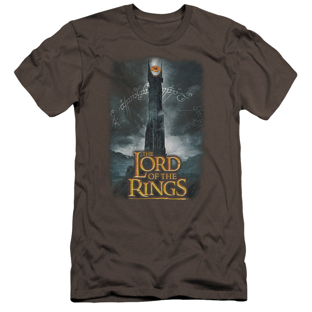 Lord of the Rings Always Watching Premium Bella Canvas Slim Fit Mens T Shirt Charcoal