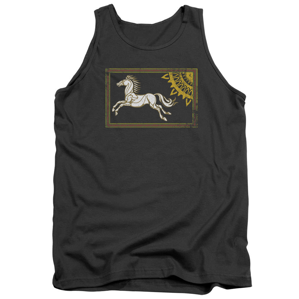 Lord of the Rings Rohan Banner Mens Tank Top Shirt Charcoal