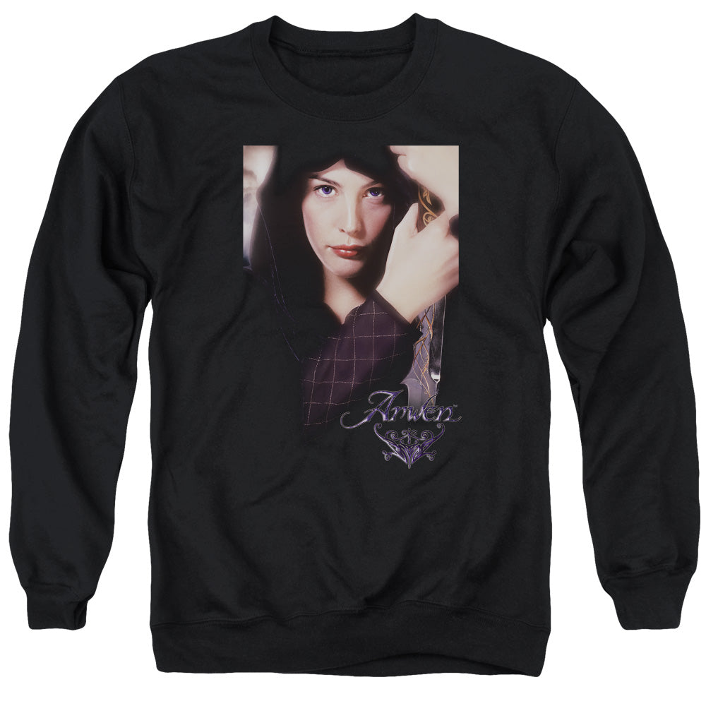 Lord of the Rings Arwen Mens Crewneck Sweatshirt Black