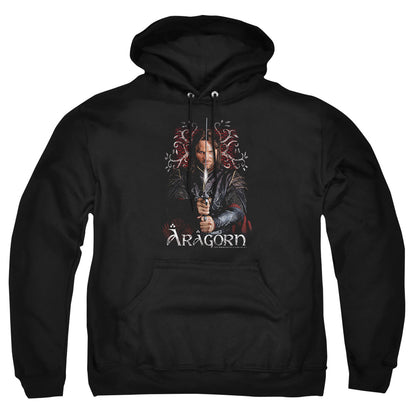 Lord Of The Rings Aragorn Mens Hoodie Black