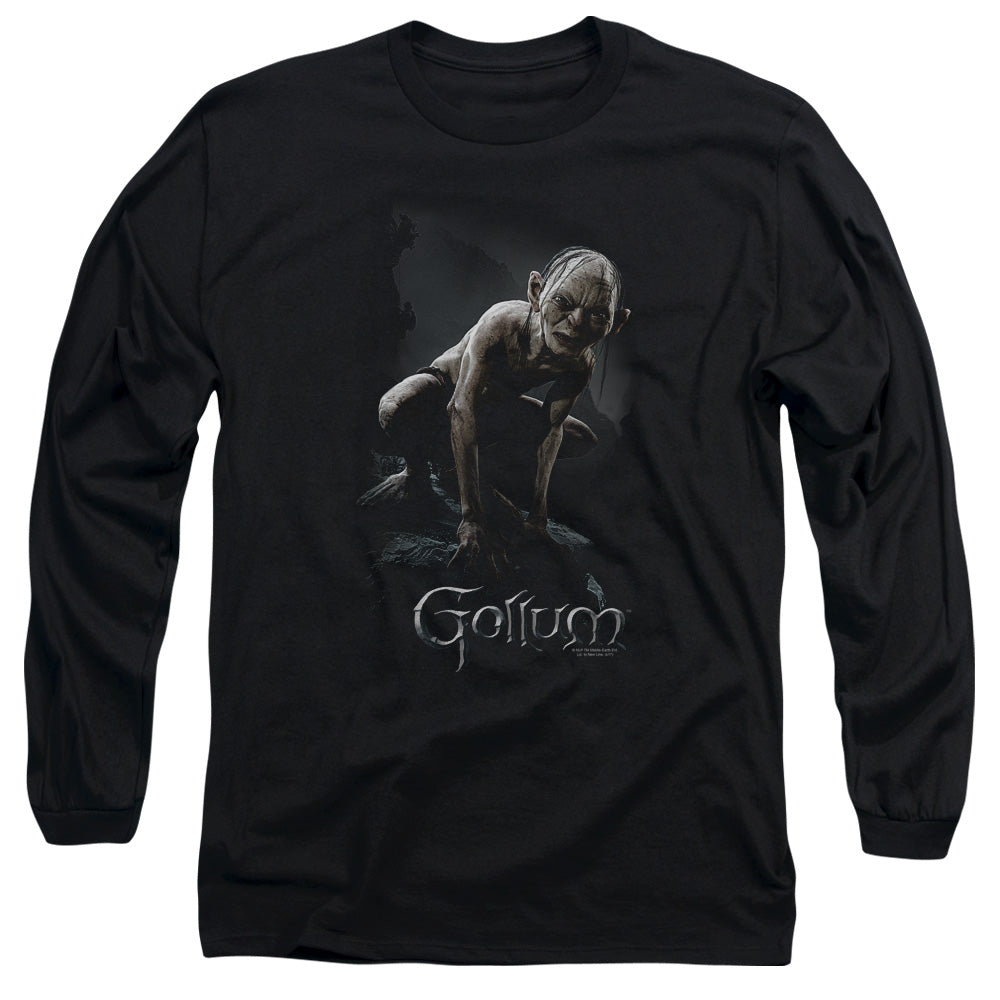 Lor Gollum Mens Long Sleeve Shirt Black Officially Licensed