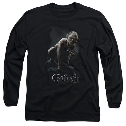 Lor Gollum Mens Long Sleeve Shirt Black Officially Licensed