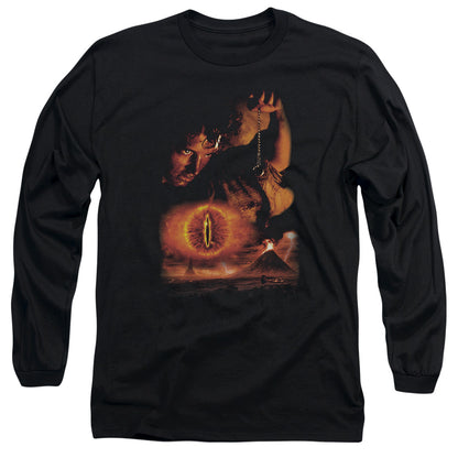 Lor Destroy The Ring Mens Long Sleeve Shirt Black Officially Licensed