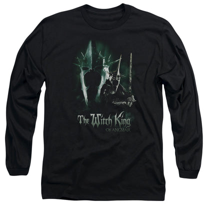 Lor Witch King Mens Long Sleeve Shirt Black Officially Licensed