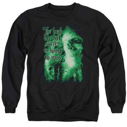 Lord of the Rings King Of The Dead Mens Crewneck Sweatshirt Black