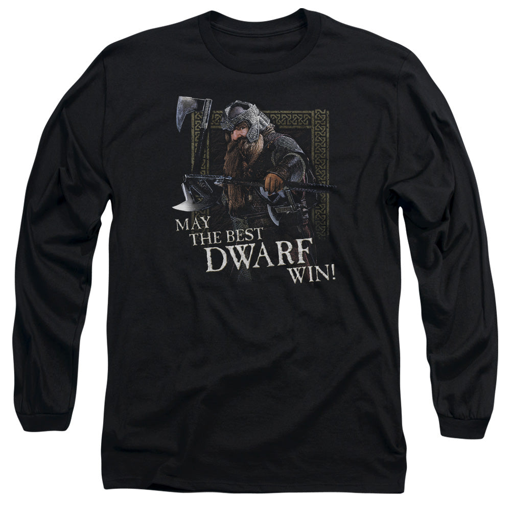 Lor The Best Dwarf Mens Long Sleeve Shirt Black Officially Licensed