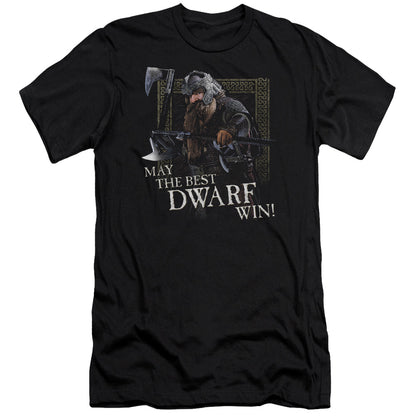 Lord of the Rings The Best Dwarf Premium Bella Canvas Slim Fit Mens T Shirt Black