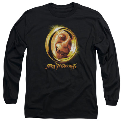 Lor My Precious Mens Long Sleeve Shirt Black Officially Licensed