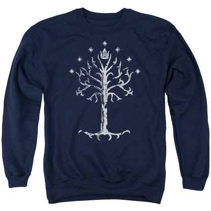 Lord of the Rings Tree Of Gondor Mens Crewneck Sweatshirt Navy