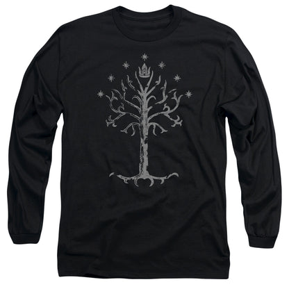 Lord of the Rings Tree Of Gondor Mens Long Sleeve Shirt Black