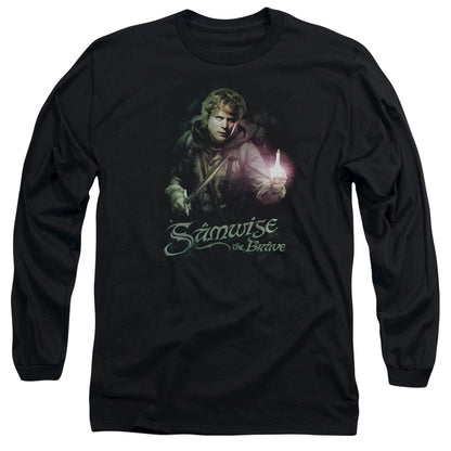 Lor Samwise The Brave Mens Long Sleeve Shirt Black Officially Licensed