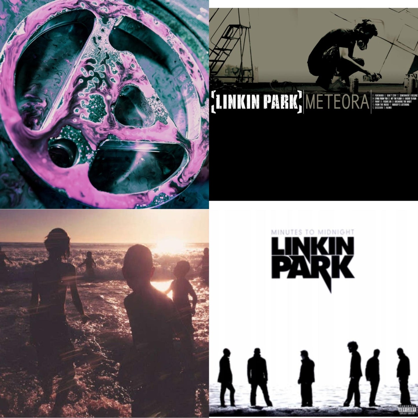 Linkin Park - From Zero (Deluxe/2LP/Translucent Emerald Green Vinyl) & Meteora (Marbled LP Vinyl) & One More Light & Minutes To Midnight