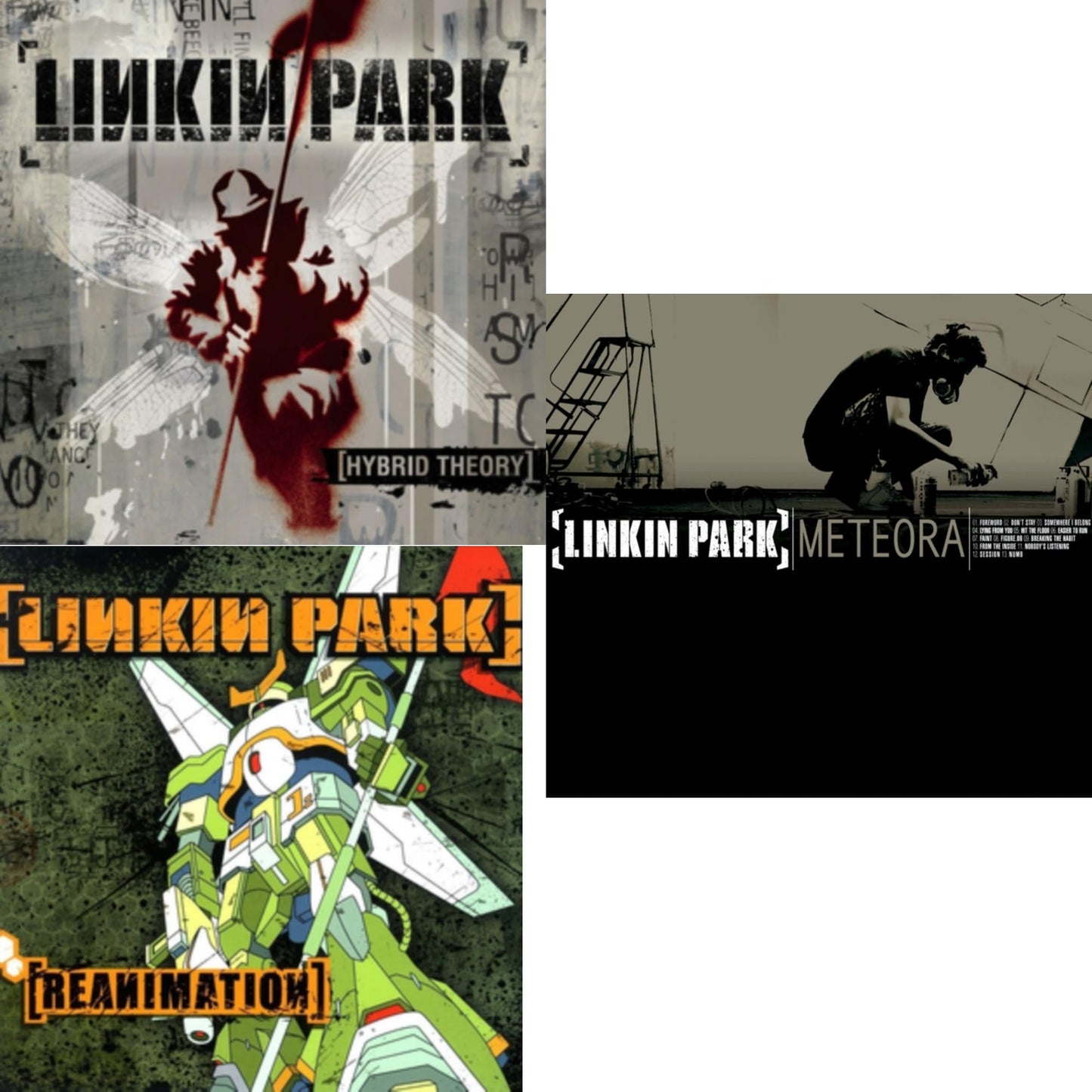 Linkin Park - Meteora (Marbled LP Vinyl) & Reanimation & Hybrid Theory