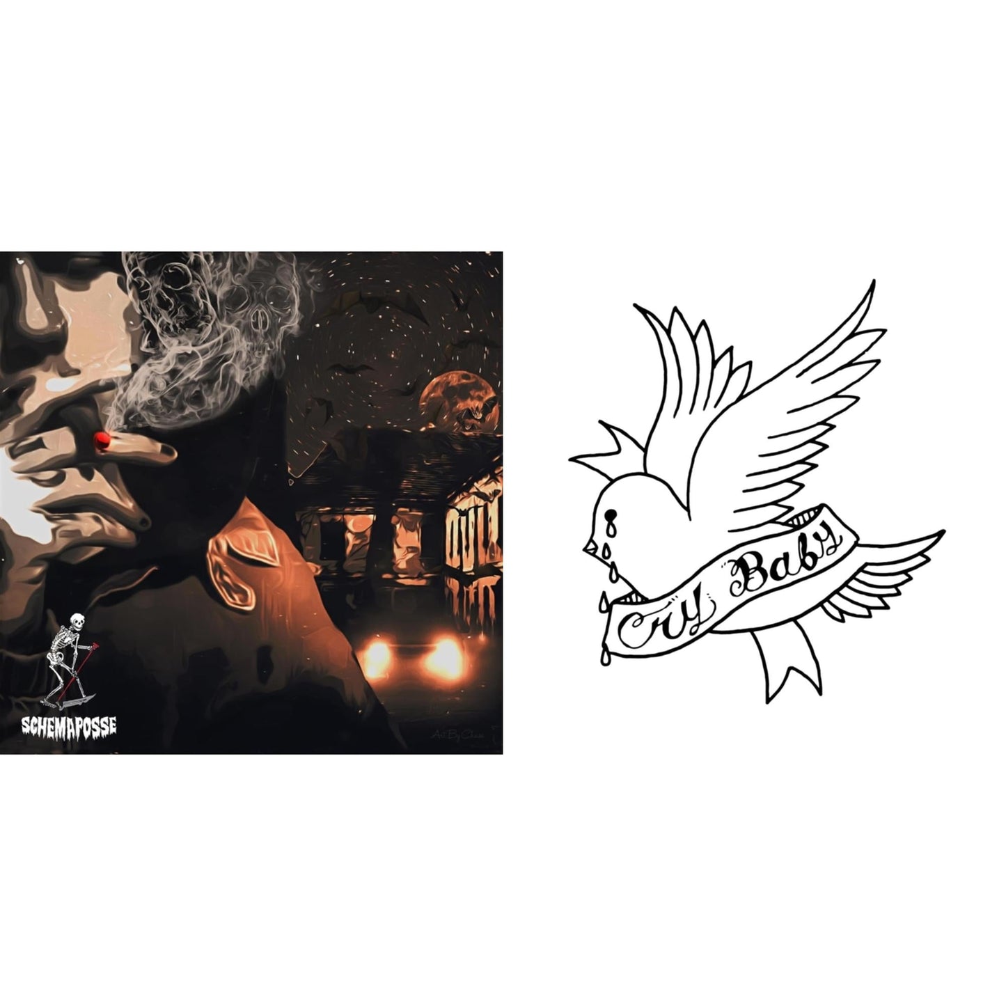 Lil Peep - Live Forever & Crybaby (Opaque White LP Vinyl)