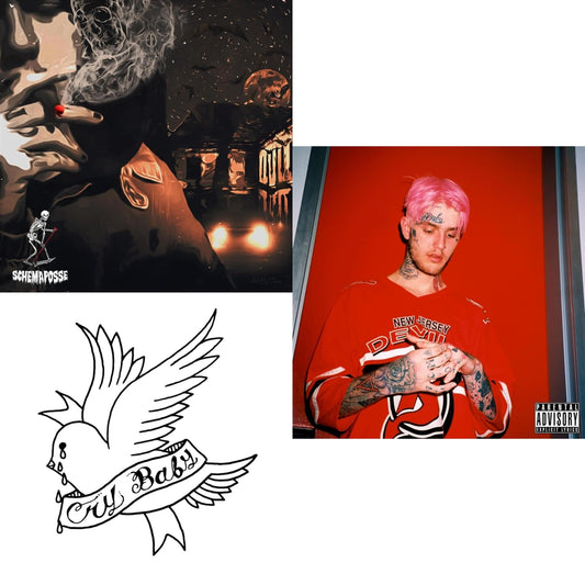 Lil Peep - Crybaby (Opaque White LP Vinyl) & Hellboy (2LP) & Live Forever