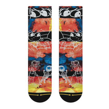 Lucile Packard Eyeballs Adult Crew Socks