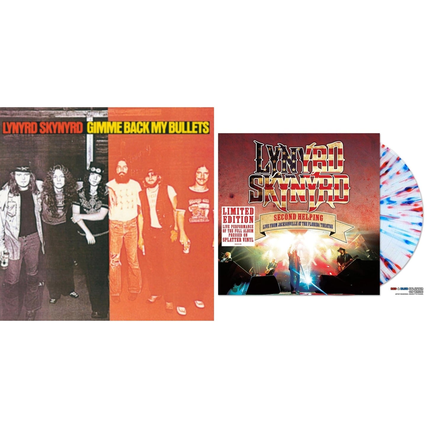 Lynyrd Skynyrd - Gimme Back My Bullets & Second Helping - Live From Jacksonville At The Florida Theatre (Blue Marbled LP Vinyl)