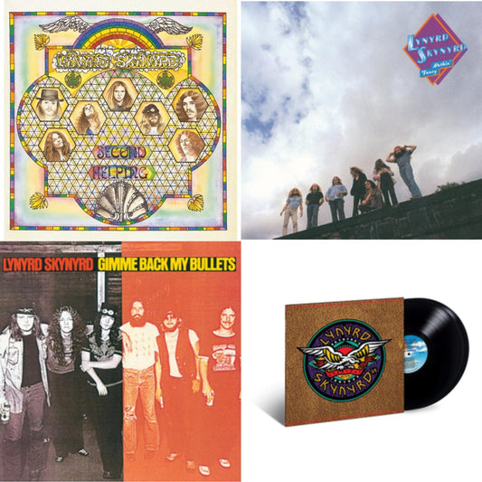 Lynyrd Skynyrd - Second Helping & Nuthin Fancy & Gimme Back My Bullets & Skynyrd's Innyrds (Their Greatest Hits) - LP Vinyl Bundle