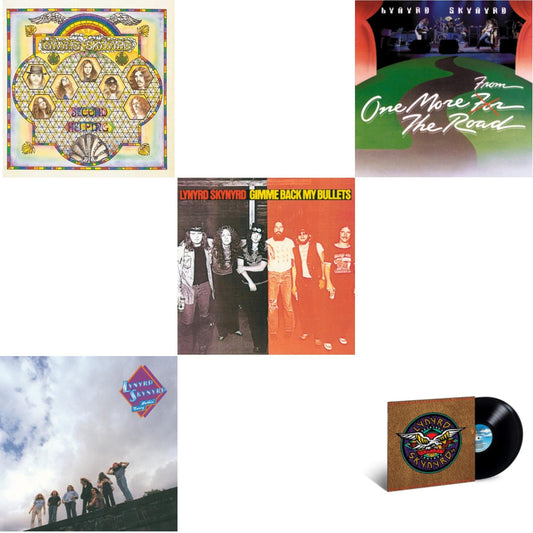Lynyrd Skynyrd - Second Helping & Nuthin Fancy & Gimme Back My Bullets & One More From The Road & Skynyrd's Innyrds (Their Greatest Hits) - LP Vinyl Bundle