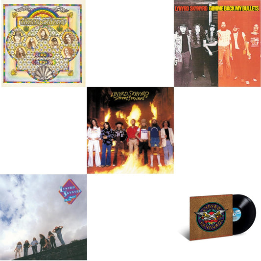 Lynyrd Skynyrd - Second Helping & Nuthin Fancy & Street Survivors & Gimme Back My Bullets & Skynyrd's Innyrds (Their Greatest Hits) - LP Vinyl Bundle