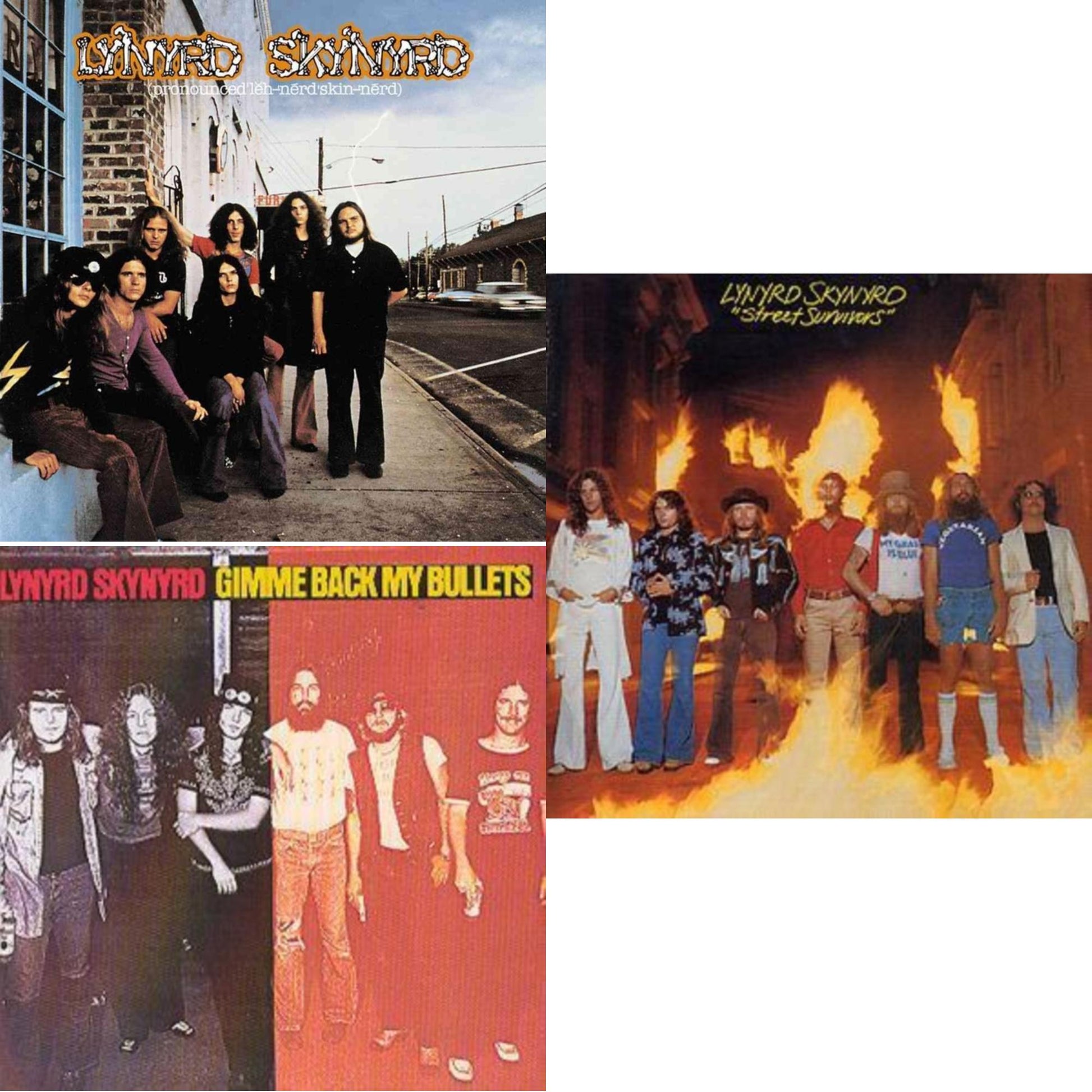 Lynyrd Skynyrd - Gimme Back My Bullets & Pronounced Leh Nerd Skin Nerd & Street Survivors - CD Bundle
