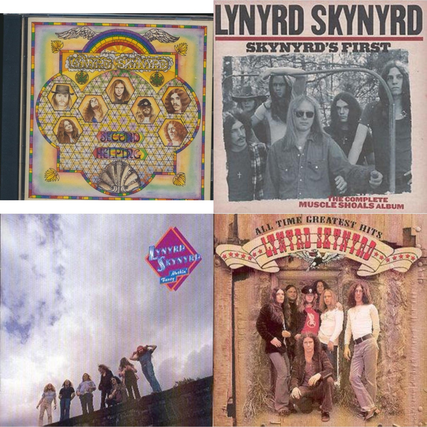 Lynyrd Skynyrd - Second Helping & Skynyrd's First & Nuthin Fancy & All Time Greatest Hits - CD Bundle
