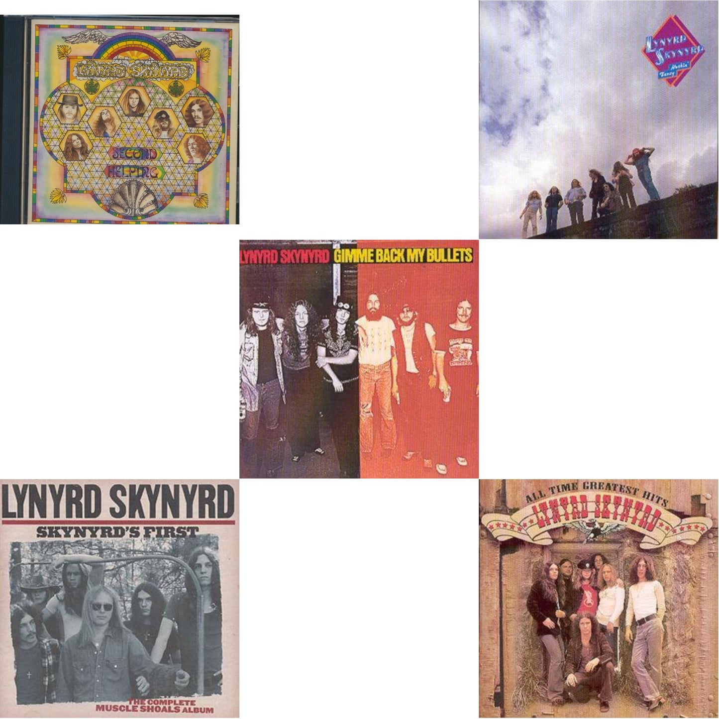 Lynyrd Skynyrd - Second Helping & Skynyrd's First & Gimme Back My Bullets & Nuthin Fancy & All Time Greatest Hits - CD Bundle