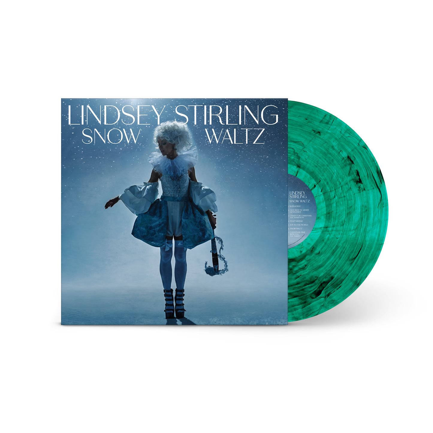 Lindsey Stirling - Snow Waltz - Green Smoke Vinyl Record