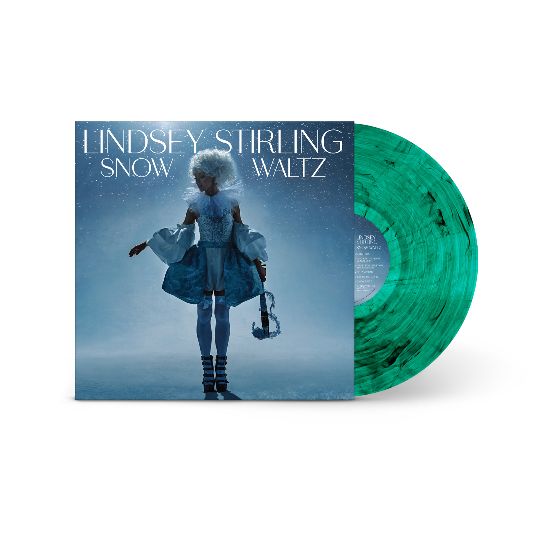 Lindsey Stirling - Snow Waltz - Green Smoke Vinyl Record