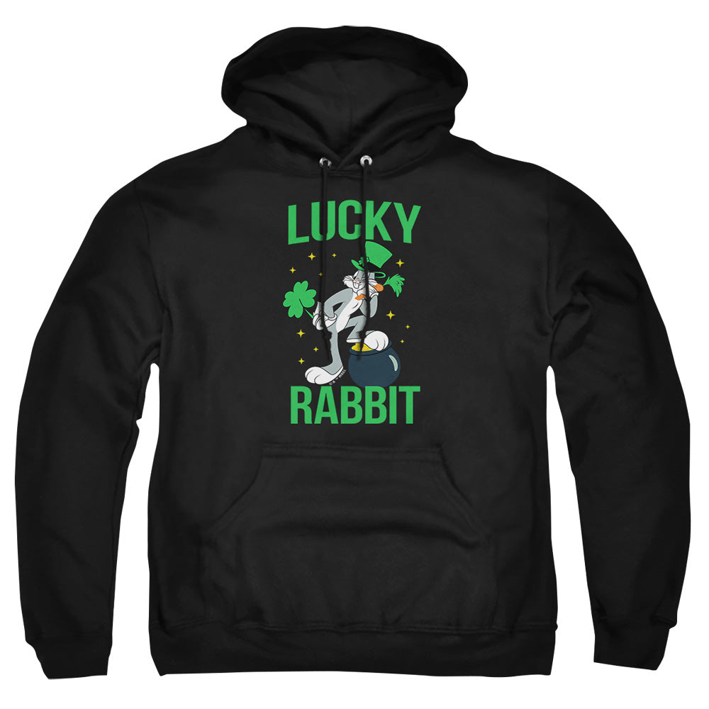 Looney Tunes Bugs Bunny St. Patrick'S Lucky Rabbit Mens Hoodie Black Officially Licensed
