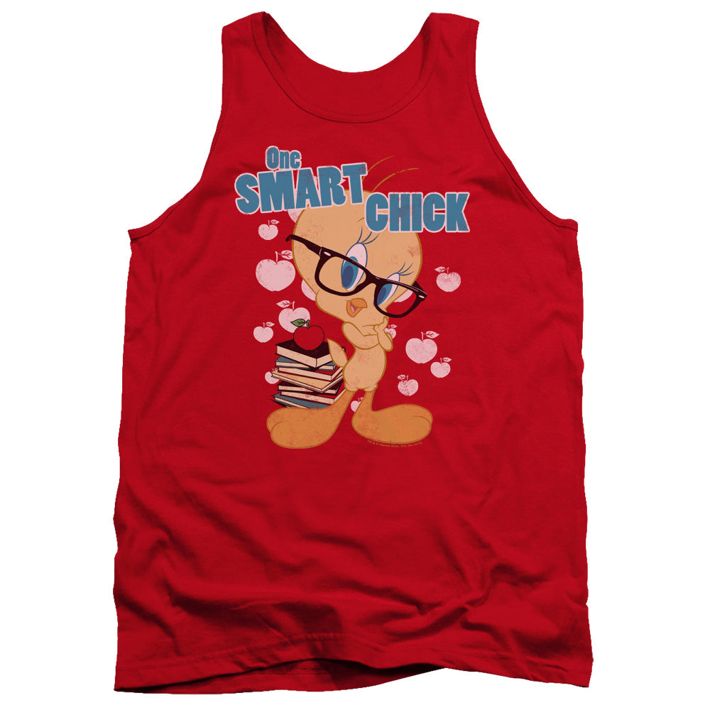 Looney Tunes One Art Chick Mens Tank Top Shirt Red