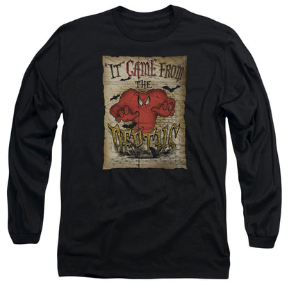 Looney Tunes The Depths Mens Long Sleeve Shirt Black Officially Licensed Officially Licensed