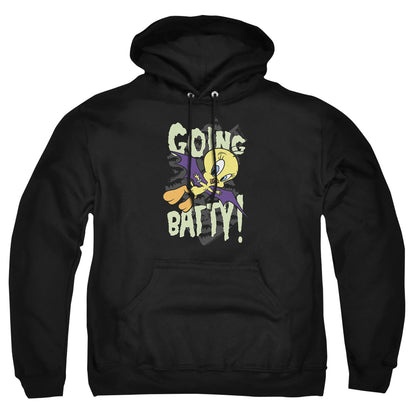 Looney Tunes Going Batty Mens Hoodie Black Officially Licensed