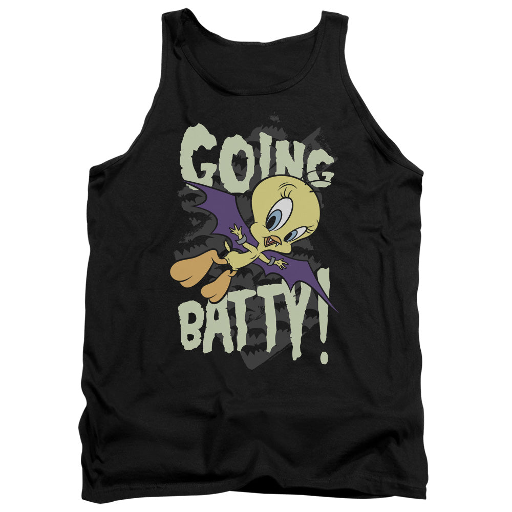 Looney Tunes Going Batty Mens Tank Top Shirt Black