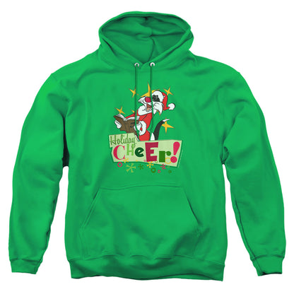 Looney Tunes Cheer Sylvester Mens Hoodie Kelly Green Officially Licensed