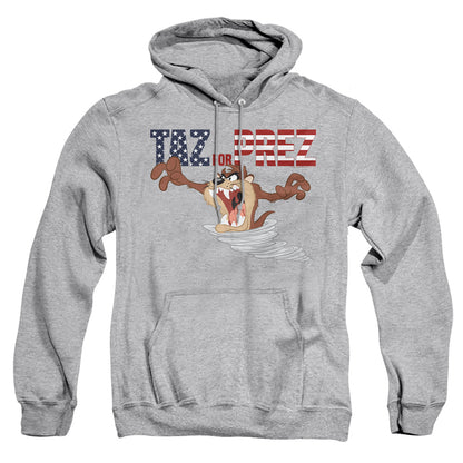Looney Tunes Taz For Prez 3 Mens Hoodie Athletic Heather Officially Licensed