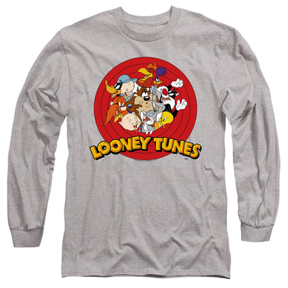 Looney Tunes Group Mens Long Sleeve Shirt Athletic Heather Officially Licensed Officially Licensed