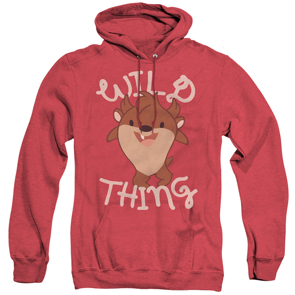 Looney Tunes Wild Thing Kid Heather Mens Hoodie Red Officially Licensed