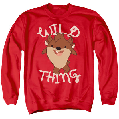 Looney Tunes Wild Thing Kid Mens Crewneck Sweatshirt Red Officially Licensed