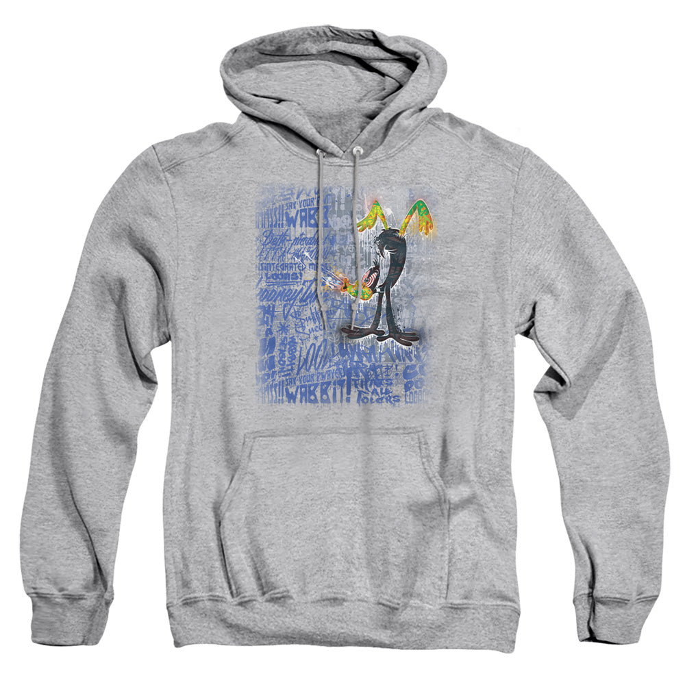 Looney Tunes Graffiti Duck Mens Hoodie Athletic Heather Officially Licensed